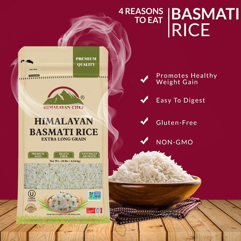 Extra Long Grain Basmati Rice 10 lbs | HIMALAYAN CHEF